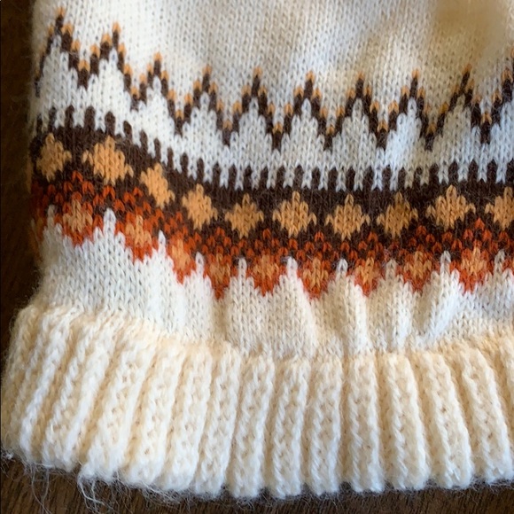 Vintage Knit Hat Pixie Cap Hat With Tassel 1960s Child 60s - Picture 2 of 8